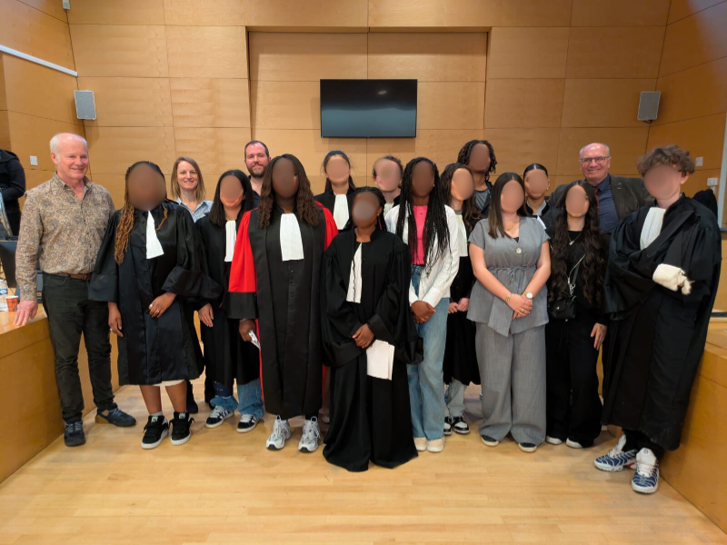 Reconstitution d’une audience au tribunal